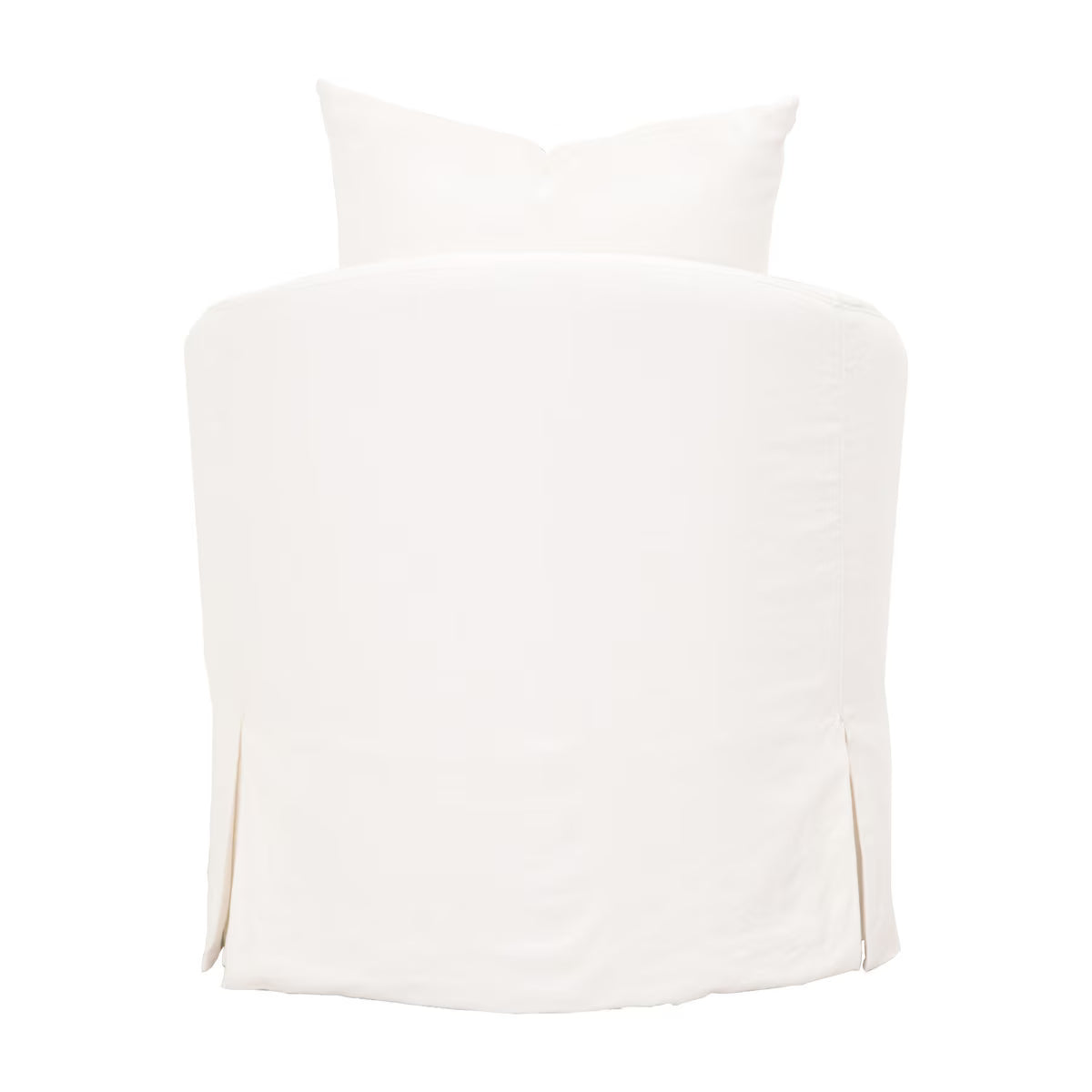 Faye Slipcover Swivel Club Chair