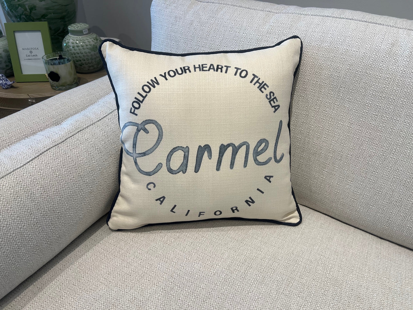 Follow Your Heart To The Sea Pillow