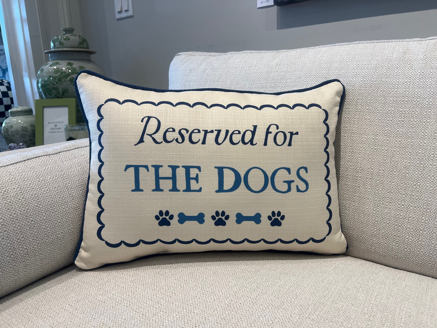 Reserved For The Dogs Pillow