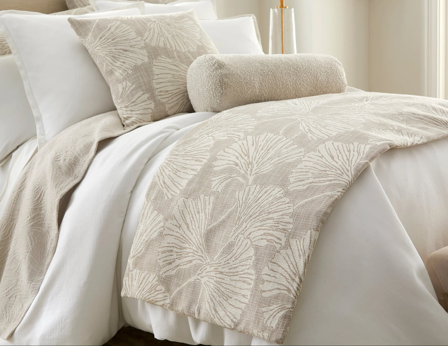 Sandbar King Duvet Set – Ivory Cotton | 1 King Duvet Cover + 3 Euro Shams | Inserts Not Included
