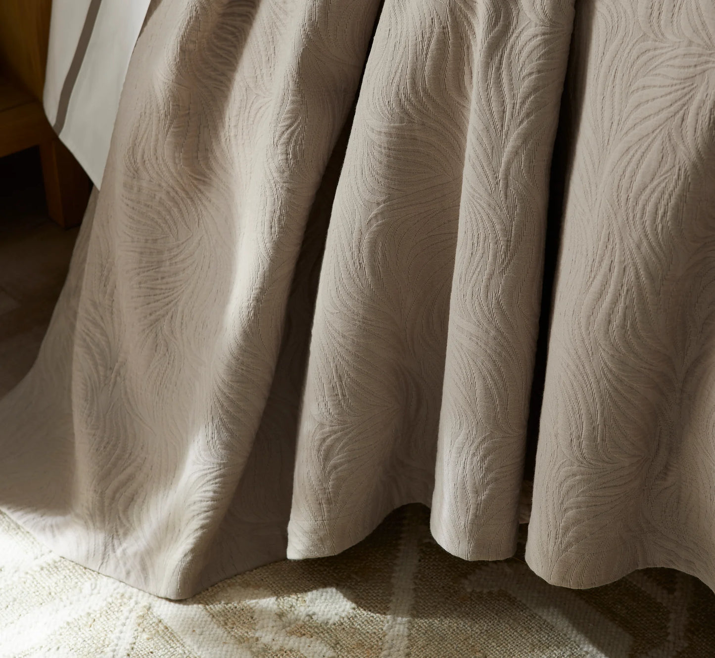 Caribbean Matelassé Coverlet Trench Coat Cotton
