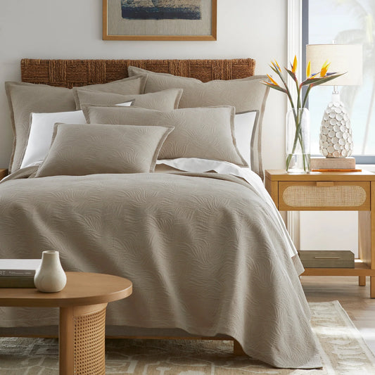 Caribbean Matelassé Coverlet Trench Coat Cotton