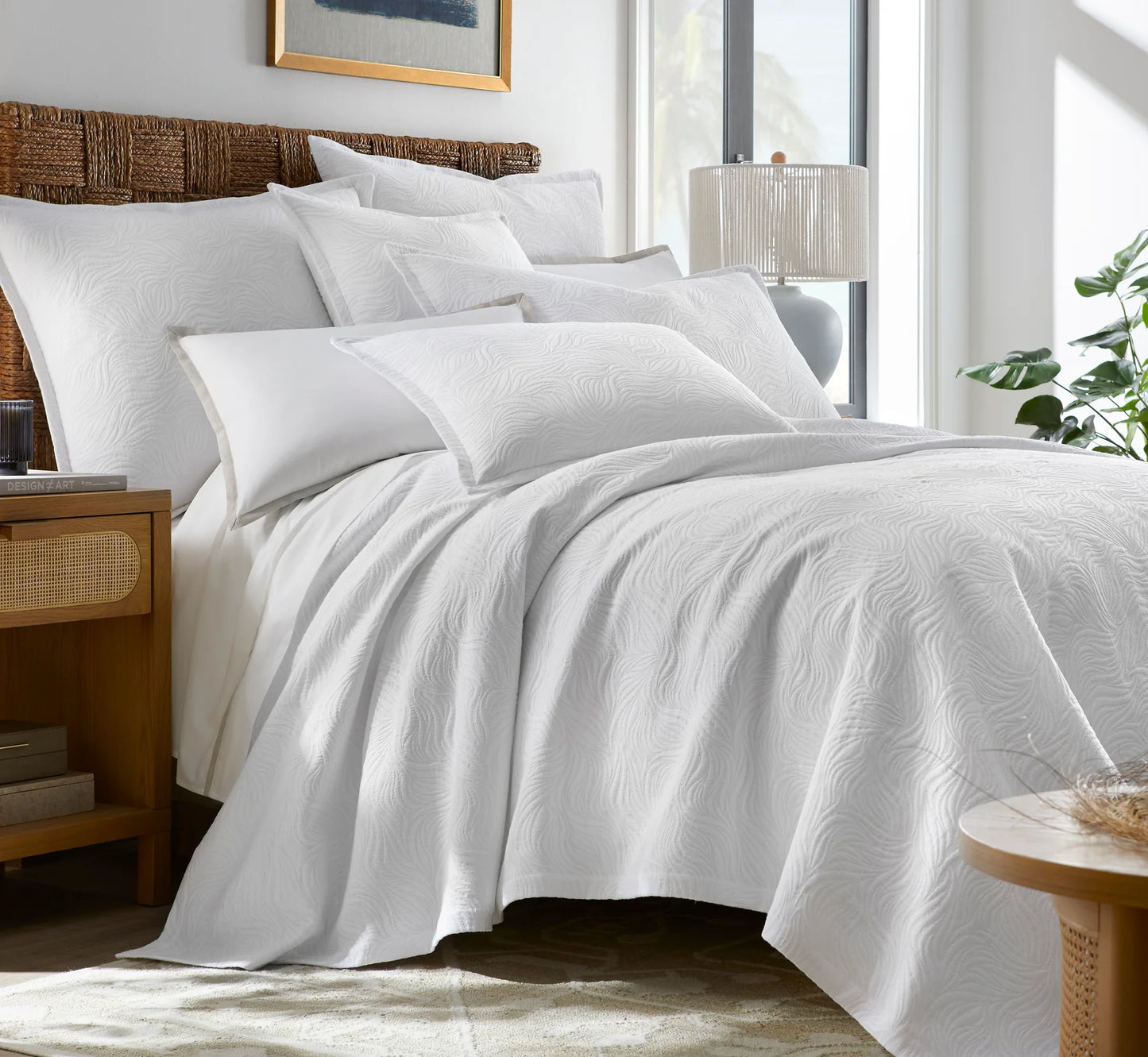 Caribbean Matelassé Coverlet Cotton Queen 96x98