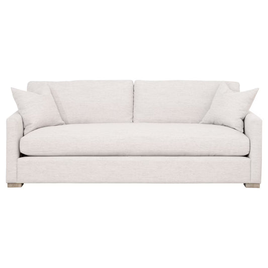 Pebble Beach Slim Arm Sofa Performance Stone Basketweave