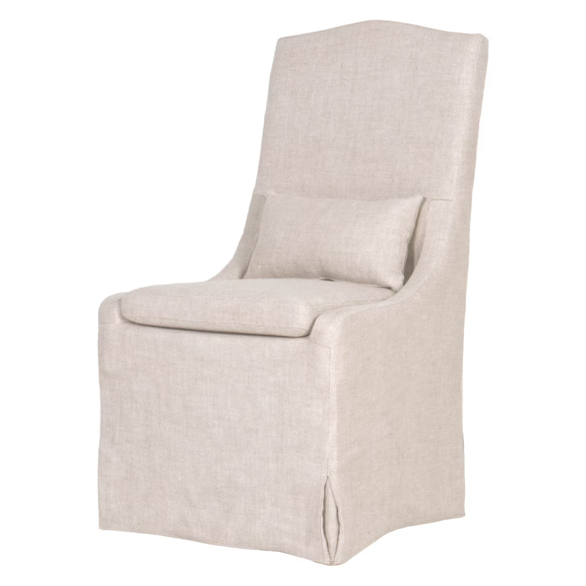 Celeste Slipcover dining chair in Bisque