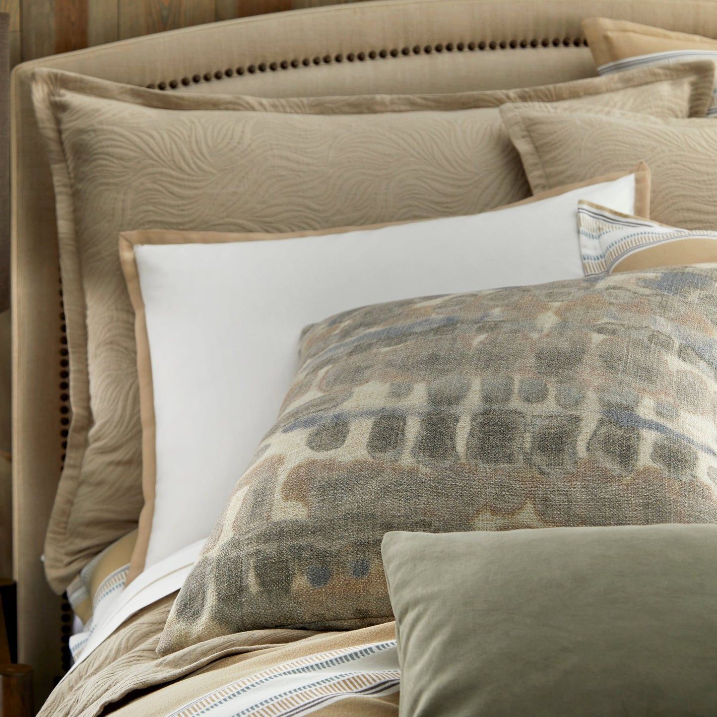 Under Currents Medium Square Pillow Dusk Printed Poly |  Made-To-Order