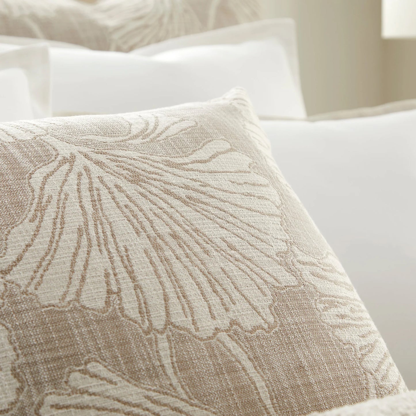 Florus Pebble Woven Chenille Square Pillow- Made-To-Order