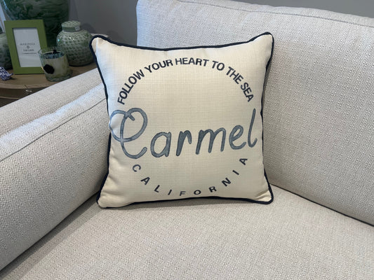 Follow Your Heart To The Sea Pillow