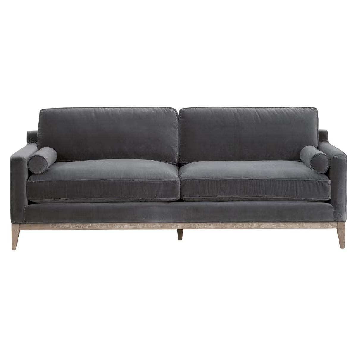 Poppy Hills Post Modern Sofa Olive Velvet