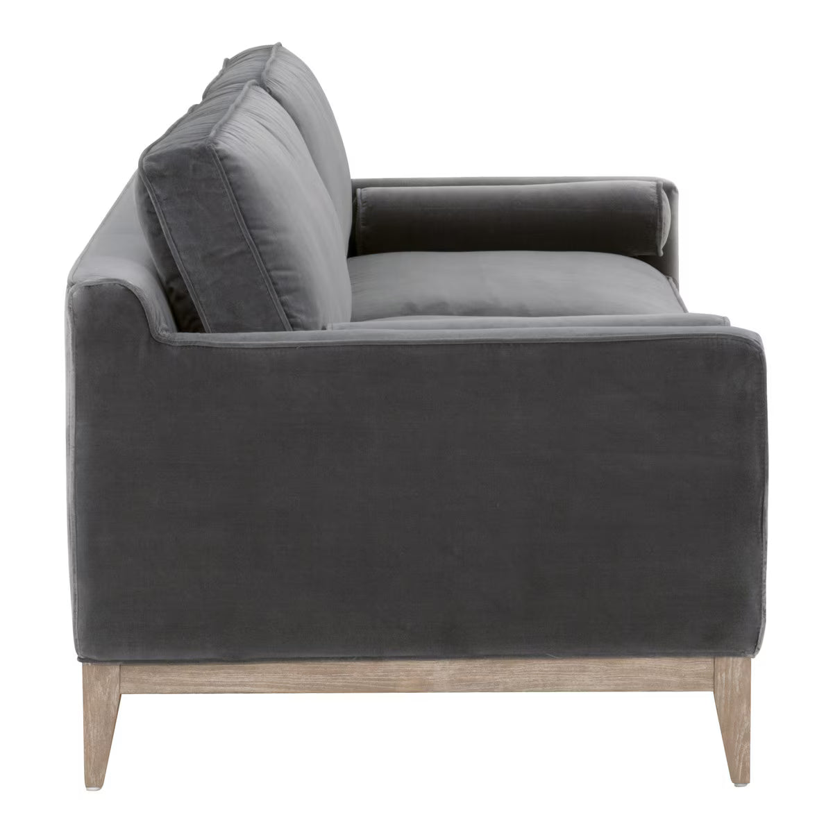 Poppy Hills Post Modern Sofa Olive Velvet