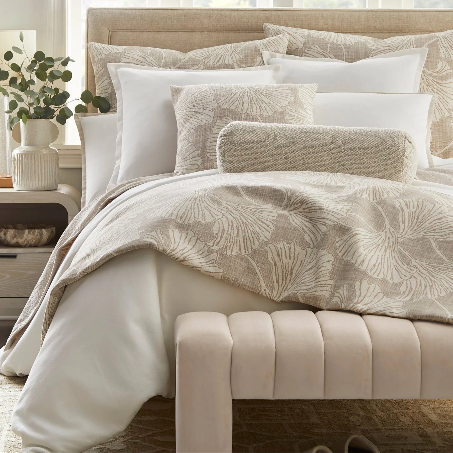 Leto Cloud Woven Chenille Medium Bolster - Made-To-Order