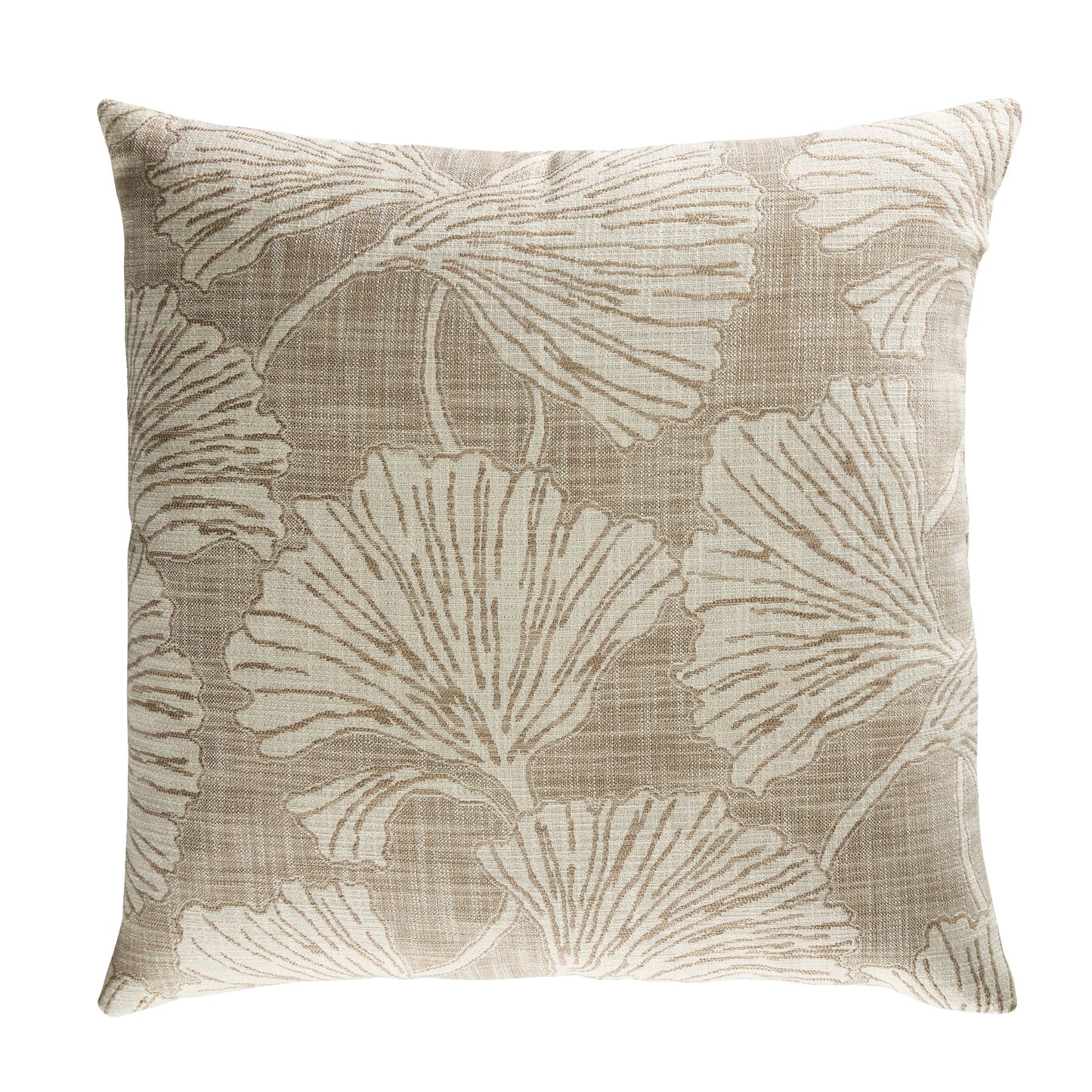 Florus Pebble Woven Chenille Square Pillow- Made-To-Order